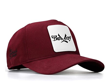 BlackBörk V1 Baseball Bad Boy - 1 Kod Logolu Unisex Bordo Şapka (Cap)