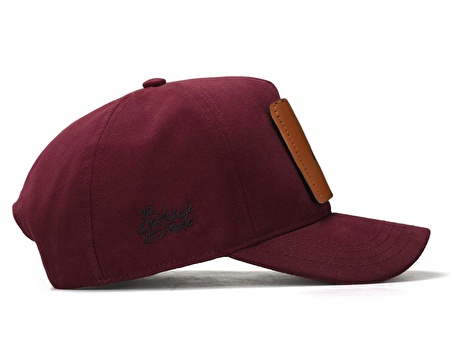 BlackBörk V1 Baseball Aslan - 13 Kod Logolu Unisex Bordo Şapka (Cap)