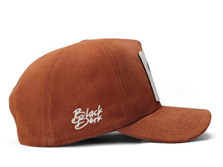 BlackBörk V1 Baseball Ayı - 1 Kod Logolu Unisex Camel Şapka (Cap)