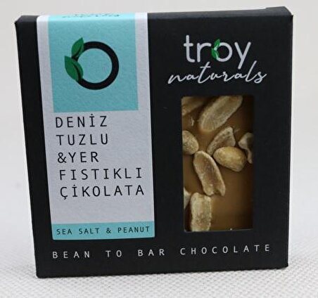 Troy Naturals Deniz Tuzlu & Yer Fıstıklı Çikolata