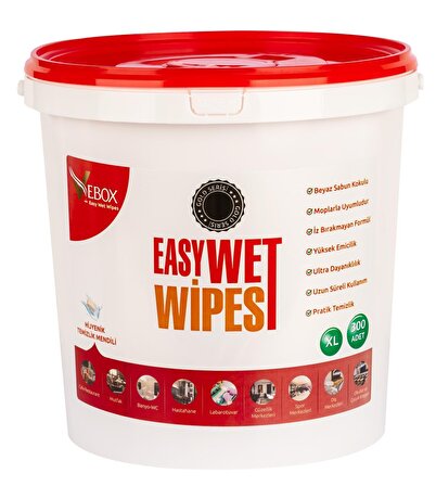 Vebox Easy Wet Wipes Kova Islak Mendil Gold (300 Adet)