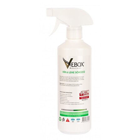 Vebox Tekstil Sprey Yüzey Temizleyici 500 ml 