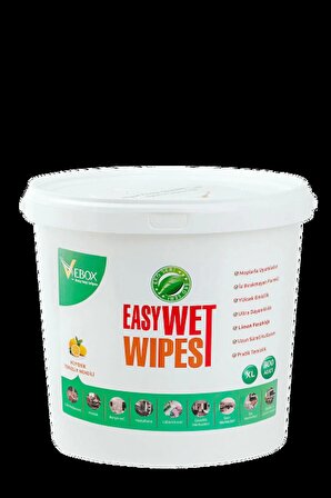 Vebox Easy Wet Wipes Kova Islak Mendil Limon Ferahlığı Eco 300 Adet