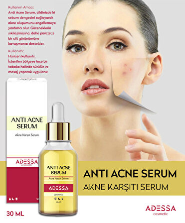 Adessa Anti Acne Serum - Akne Karşıtı Serum 30 ml