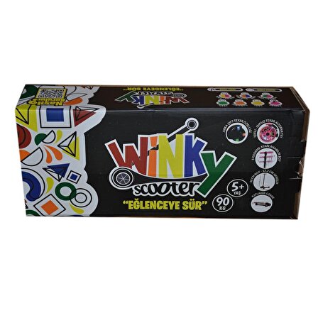  Winky  Scooter Pembe Işıklı Kutulu WSC5-I