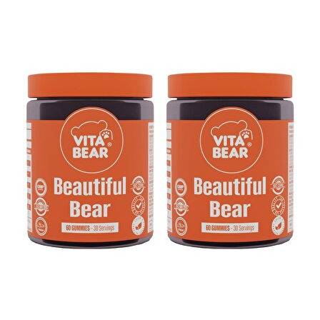 Vita Bear Beautiful Bear Cilt Vitamini 60 Adet 2'li Paket