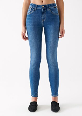 Tess Orta Mavi Gold Premium Jean Pantolon 100328-82212