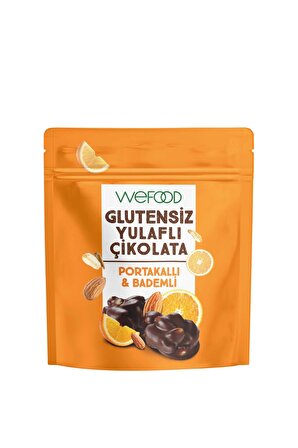 Wefood Glutensiz Yulaflı Çikolata Portakallı & Bademli 40 gr