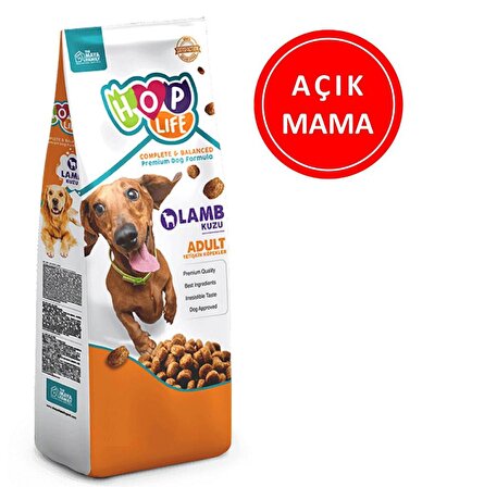 Hop Life Kuzulu Yetişkin Köpek Maması 1 Kg AÇIK