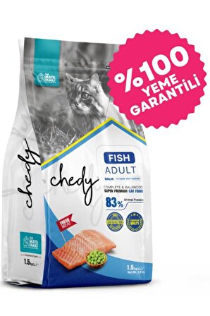 Chedy Super Premium Balıklı Yetişkin Kedi Maması 1,5 kg