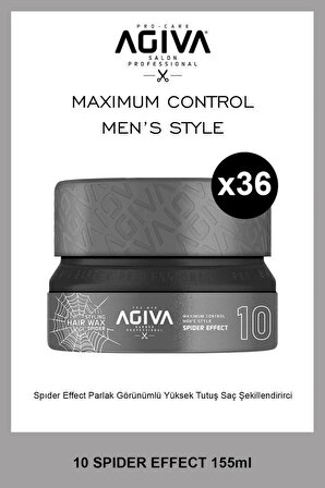 Agiva Hair Wax Effect Parlak Görünümlü Wax No:10 155ml X36