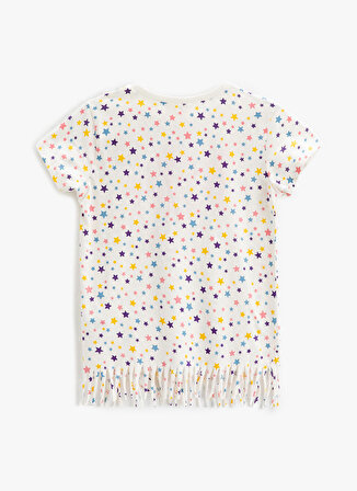 Koton Baskılı Ekru Kız Çocuk T-Shirt 3SKG10016AK