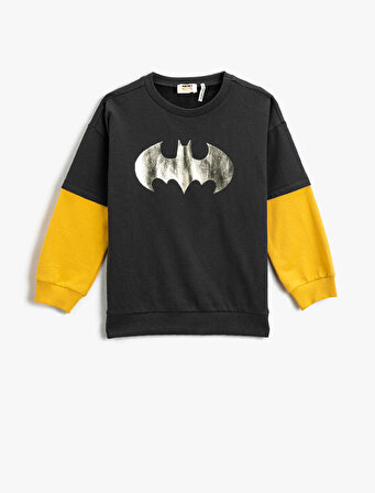 Batman Sweatshirt Lisanslı Baskılı 