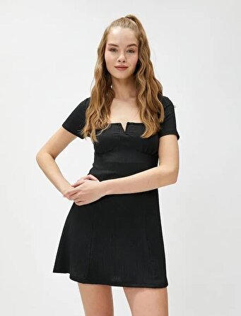 Kadın Giyim Elbise 3SAL80010IK Siyah