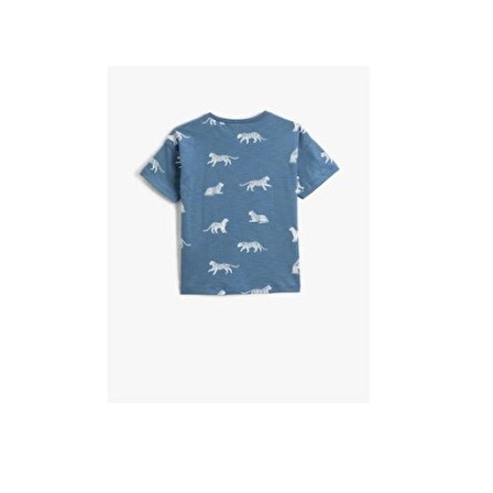 Koton Kids Kaplan Desenli Tshirt KOTON-3SKB10191TK1031