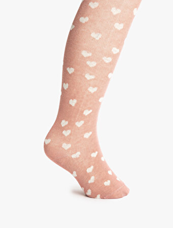 Desenli Pamuklu Külotlu Çorap 