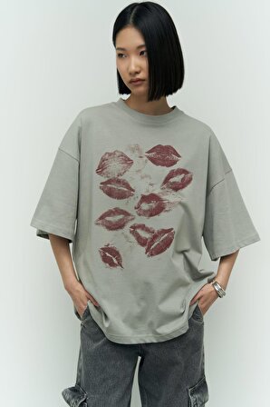 Lips Duman Oversize T-Shirt