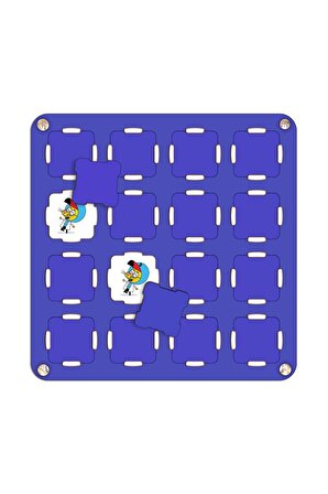 Kral Şakir Ahşap MDF Eşleştirme Hafıza Oyunu 3 Farklı Oyun Kartlı 23x23