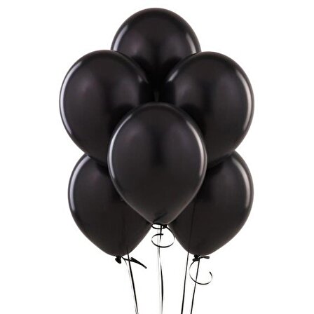 Siyah Balon 12" İnç 10 'lu Balon