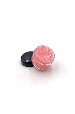 Pink Bubble Yıldız ve Ay Desenli Göz Simi, Yüz ve Vücut Parıltısı, Party Glitter Makyaj Simi 5 ML