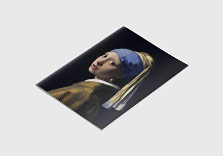 A4 Defter 9 - Johannes Vermeer - Meisje met de parel, 1665 - Çizgisiz - 64 Sayfa - 21x29,7 cm