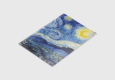 A4 Defter 1 - Van Gogh - The Starry Night, 1889 - Çizgisiz – 64 Sayfa - 21x29,7 cm