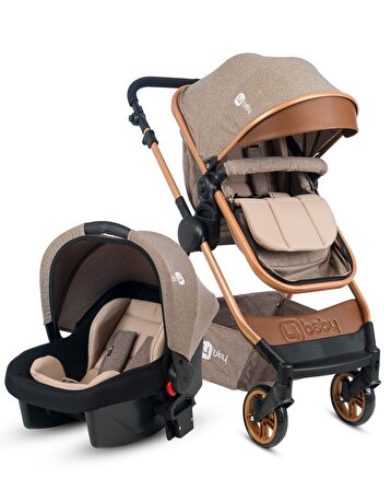 4 Baby AB-490 Comfort Gold Çift Yönlü Travel Sistem Bebek Arabası