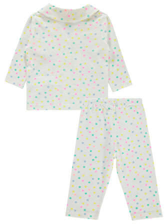 Civil Baby Kız Bebek Pijama Takımı 6-18 Ay Ekru