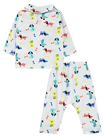 Civil Baby Erkek Bebek Pijama Takımı 6-18 Ay Ekru