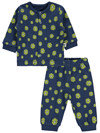 Civil Baby Kız Bebek Pijama Takımı 1-3 Ay Lacivert