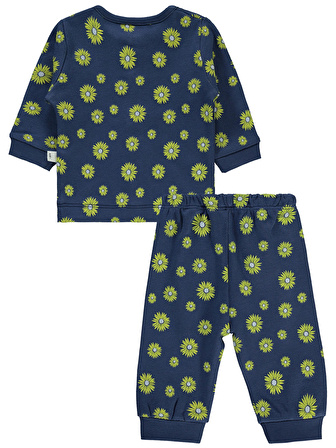 Civil Baby Kız Bebek Pijama Takımı 1-3 Ay Lacivert