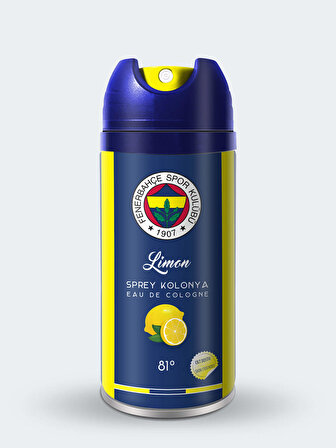 Fenerbahçe Limon Kolonyası 80 Derece Sprey Pet Şişe 150 ml