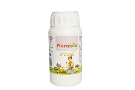 Floramix Çiçekli Bitkiler İçin Solucan Gübreli Bitki Besini - Vitamini 250 Ml