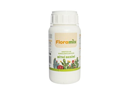 Floramix Kaktüs Ve Sukulentler İçin Solucan Gübreli Bitki Besini - Vitamini 250 Ml