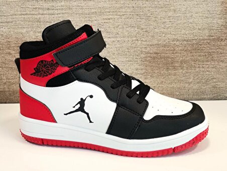 Cool Haykat Uzun Çocuk Basket Ayakkabı Siyah/kırmızı