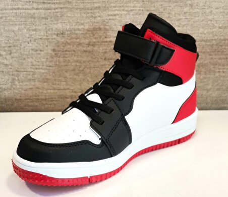 Cool Haykat Uzun Çocuk Basket Ayakkabı Siyah/kırmızı