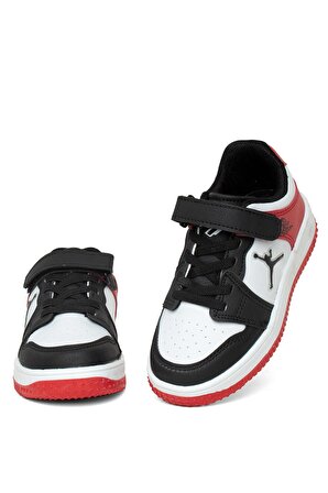Cool Haykat Kısa Patik Erkek Çocuk Spor Ayakkabı Siyah - Kırmızı