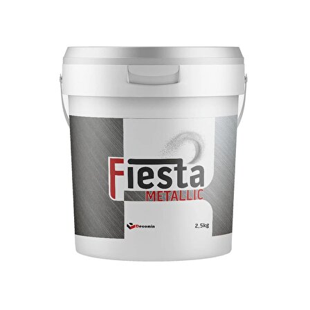 Fiesta Metallic White İnce Textureli 2,5kg