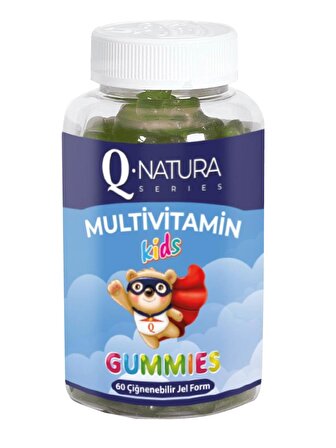 Q natura Kids Gummies Multivitamin ve Multimineral 60 Çiğnenebilir form