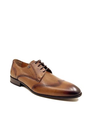  Erkek Kahverengi Ceviz Antik Deri Classic Ayakkabı