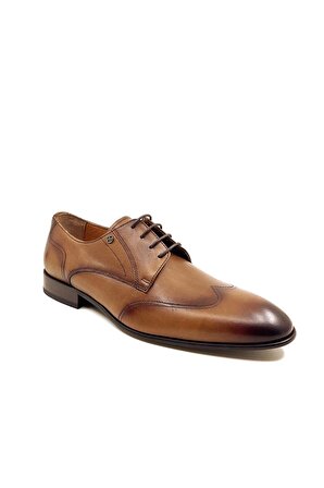  Erkek Kahverengi Ceviz Antik Deri Classic Ayakkabı