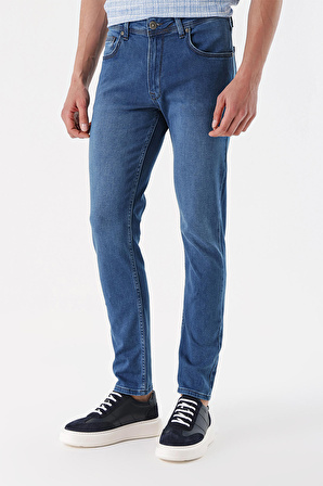  Erkek Mavi Lavezzi Deep Denim 5 Cep Slim Fit Pantolon