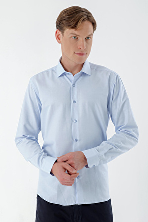  Erkek A. MAVİ Şamre Trend Slim Fit Gömlek