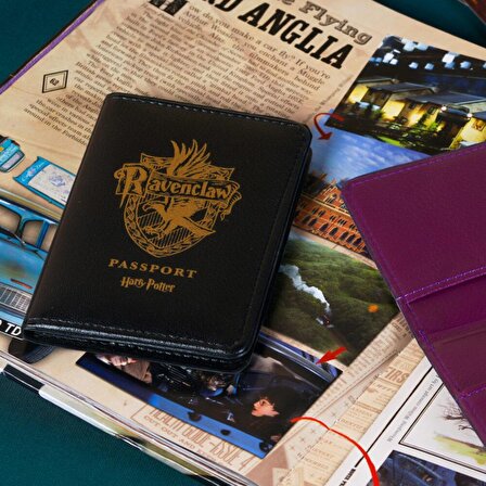 Ravenclaw Pasaport Kılıfı Lisanslı Deri