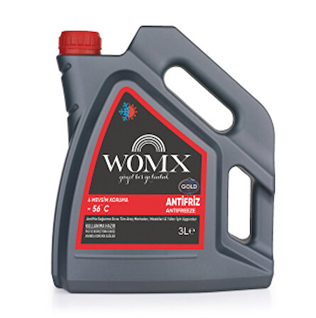 WOMX Gold Kırmızı 3 Lt Antifriz -56(2023üretimi)