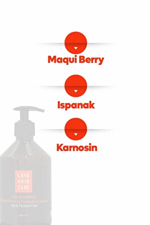 Yıpranmış, Solmuş Ve Dökülen Saçlara Karşı Maqui Berry Özlü Yeniden Onarıcı Bakım Şampuanı 500 ml