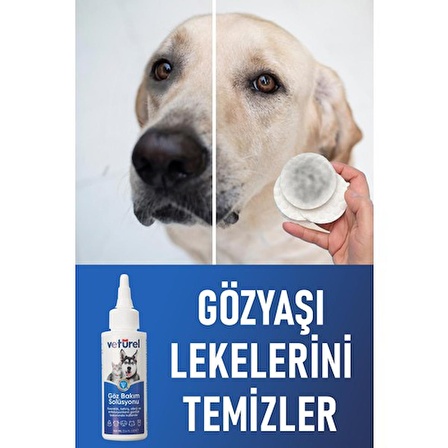 Vetürel Kedi Köpek Göz Bakım Solüsyonu 100 ml