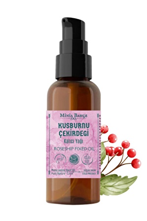 100ml Soğuk Sıkım Kuşburnu Çekirdeği Yağı , %100 Saf