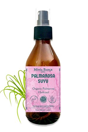 Organik Palmarosa Suyu -%100 Doğal Hidrosol, 150ml