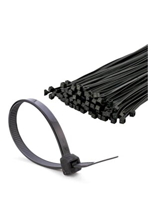 Şahnet 2,5*150 Kablo Bağı Siyah (100 Adet) Kablo Toplayıcısı - Klips - Cırt Kelepçe